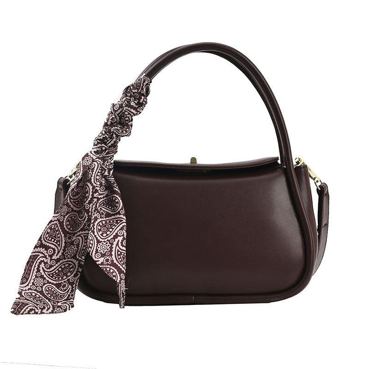 Pure Color Silk Scarf Printed Trendy Handbags - Trendha