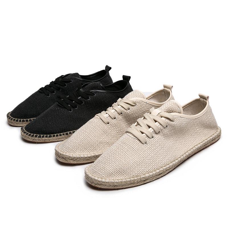 Men's Cotton Lace-Up Casual Shoes