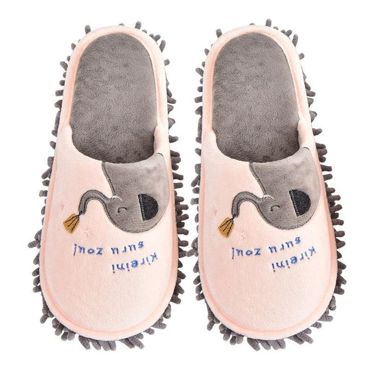 Detachable And Washable Four Seasons Home Mopping Slippers - Trendha