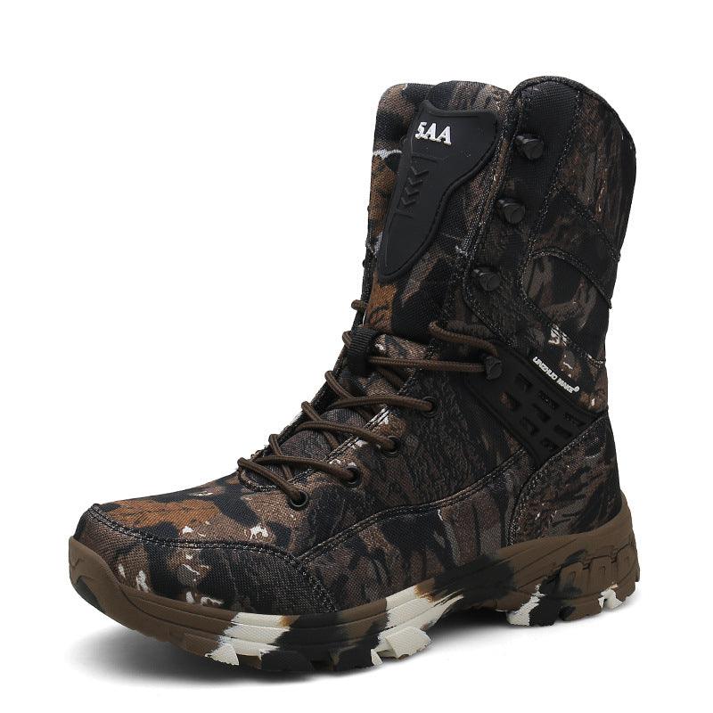 Botas De Trabajo Para Hombre Militares Resistentes Al Desgaste Impermeable Duras - Trendha
