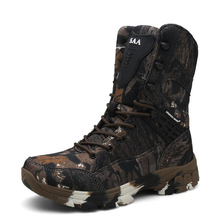 Botas De Trabajo Para Hombre Militares Resistentes Al Desgaste Impermeable Duras - Trendha