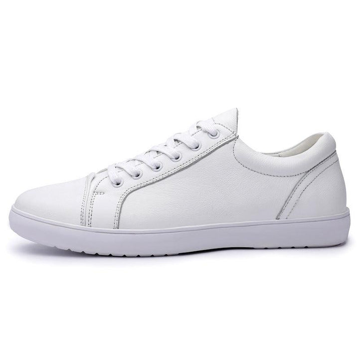 Daily Viscose Shoes Round Toe Solid Color Men's Low-top Casual White Spot Men's Shoes Sneakers - Trendha