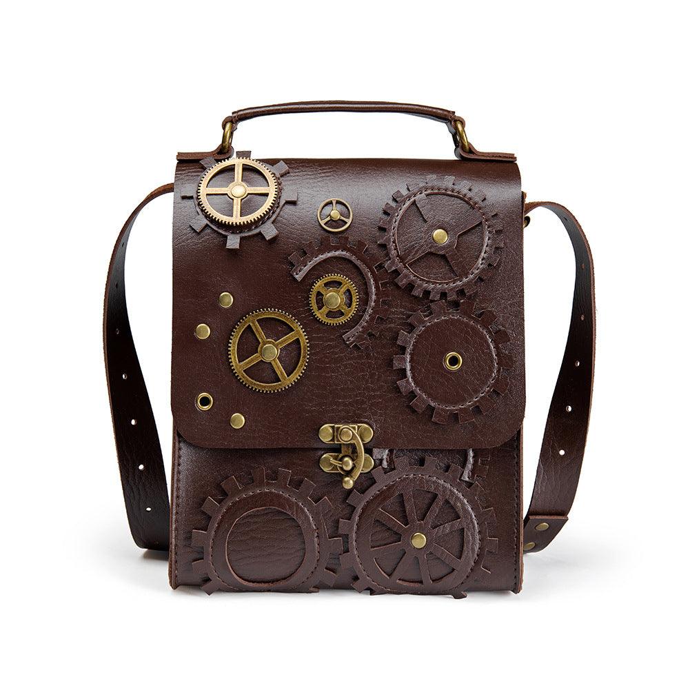 Women's Retro PU Lock Crossbody Bag