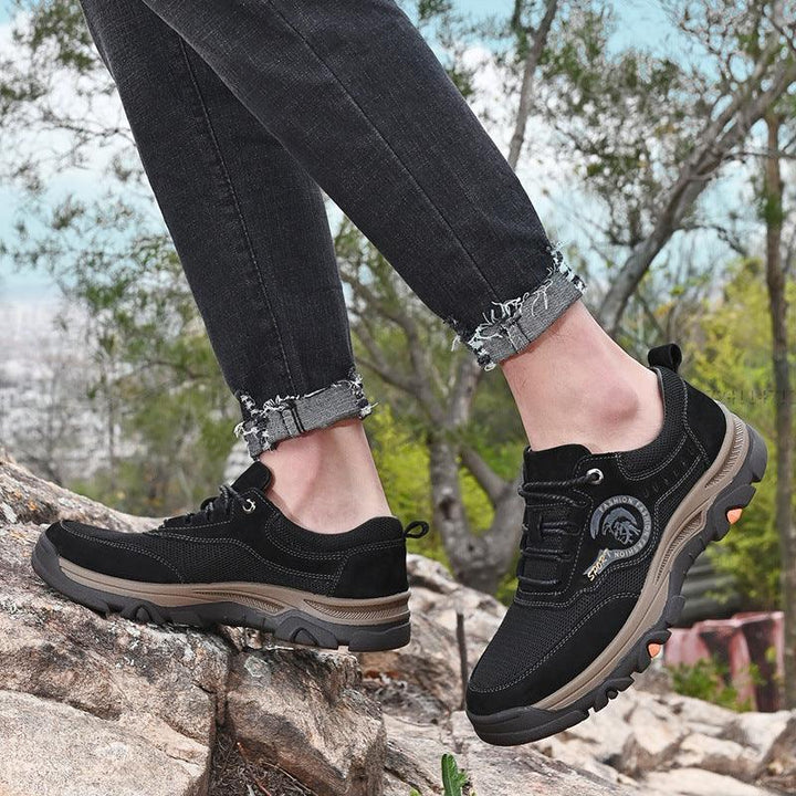 Large Size Outdoor Sports Shoes Men's First Layer Cowhide - Trendha