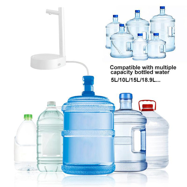 Desk Dispenser Electric Water Gallon Pump Automatic Water Bottle Pump Dispenser Rechargeable Water Pump Dispenser - Trendha