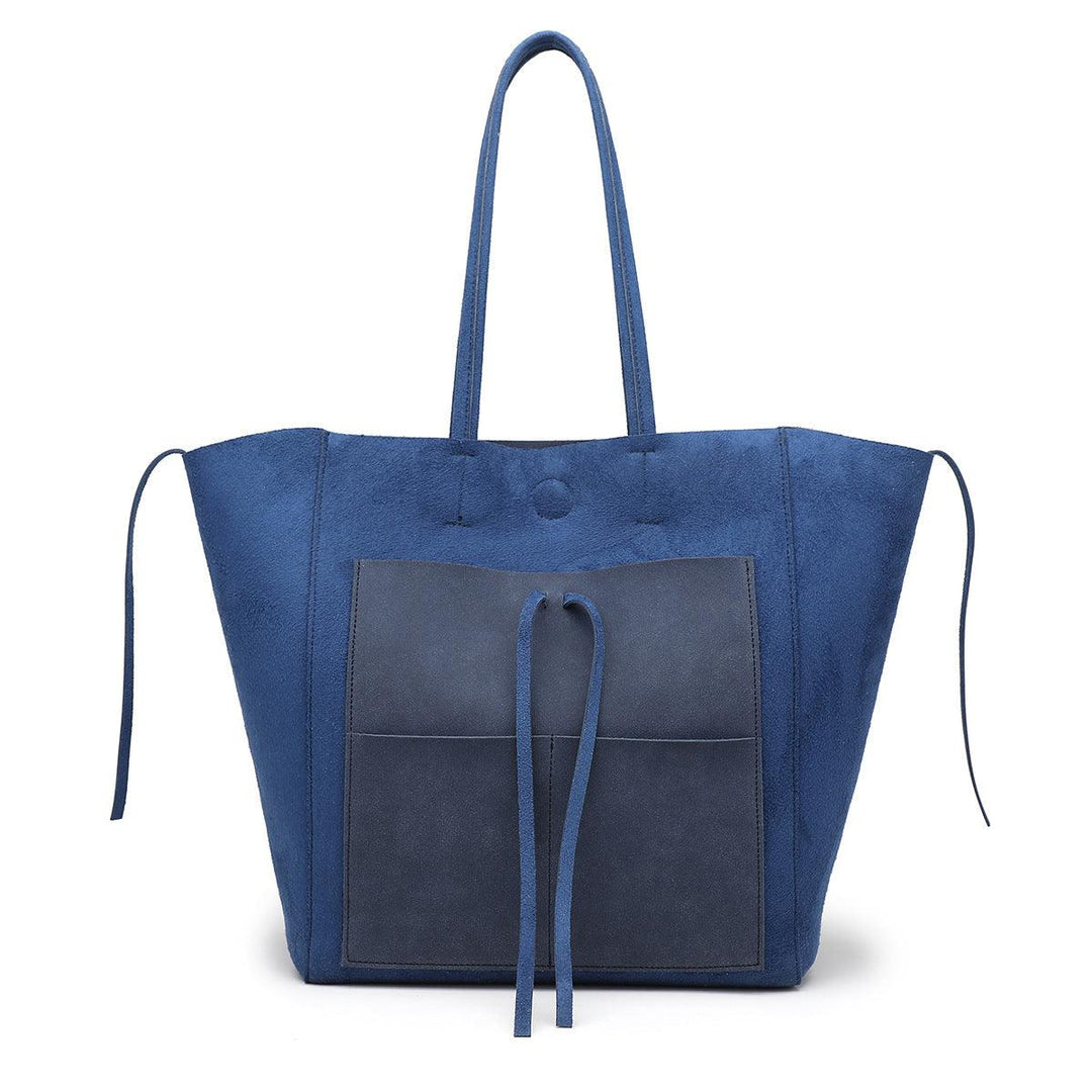 Contrasting Color Large Capacity Shoulder Bag - Trendha