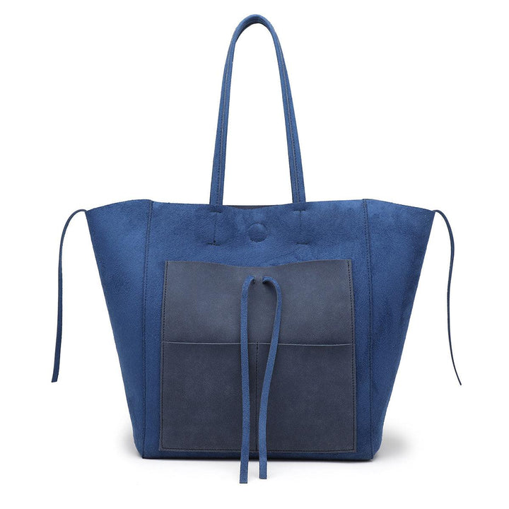 Contrasting Color Large Capacity Shoulder Bag - Trendha