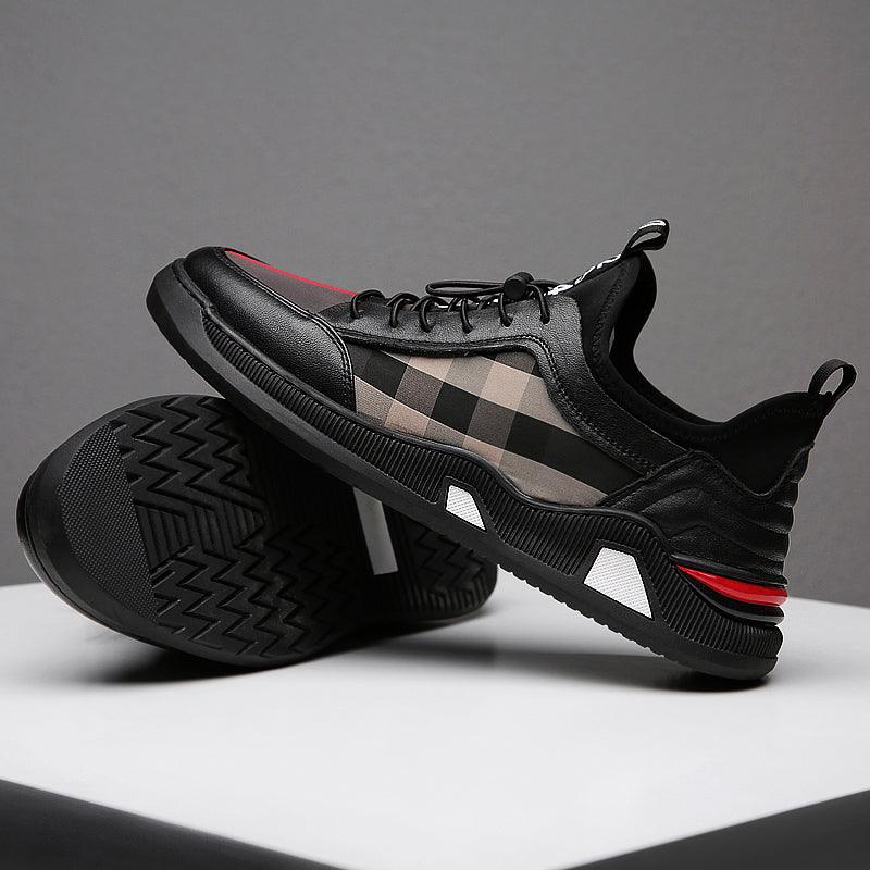 New Men's Casual Leather Shoes Tide Sneakers - Trendha