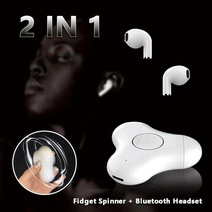 New Multi-Function Headset Fidget Spinner Bluetooth Fingertip Gyro In Ear Bluetooth Headset - Trendha