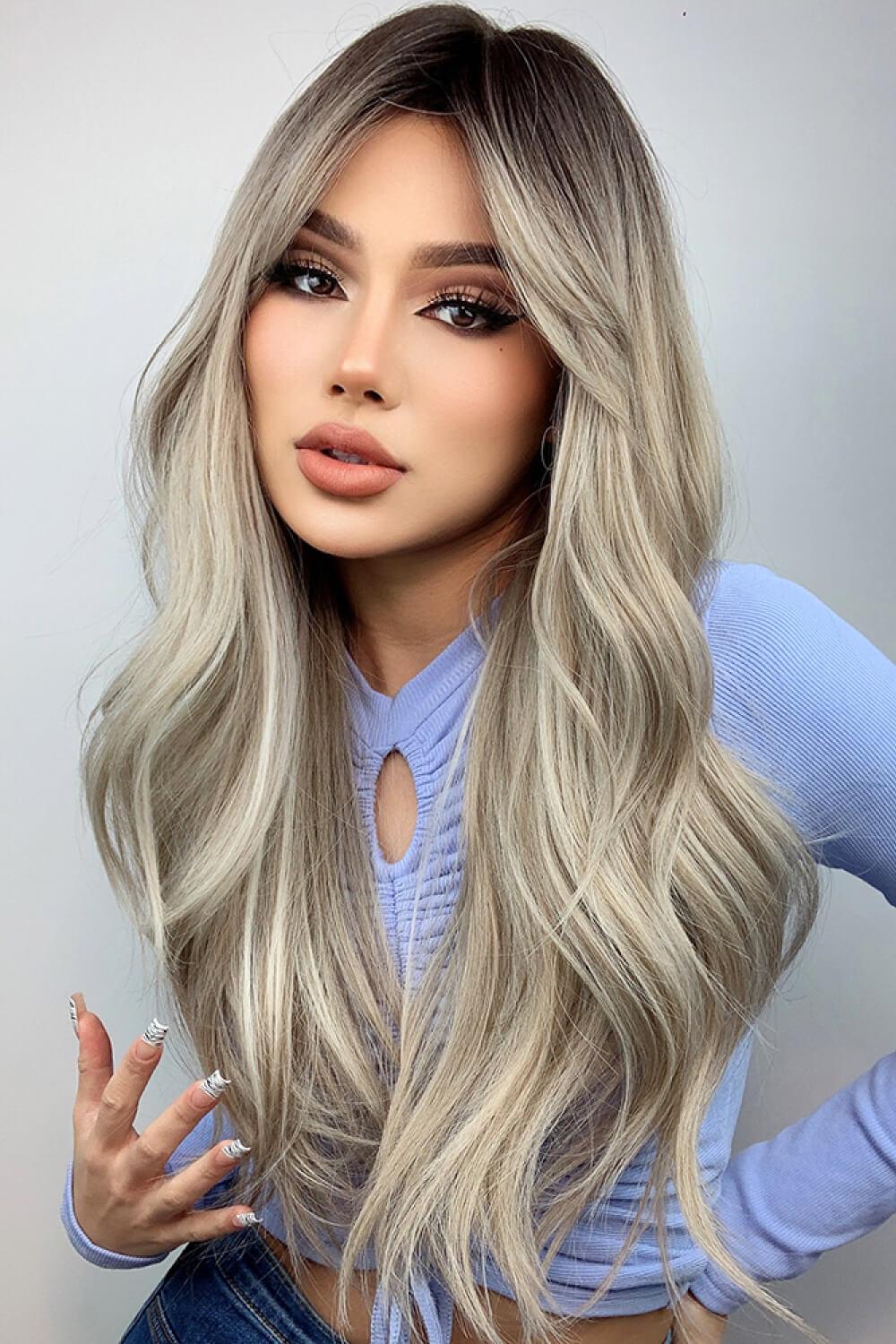 Full Machine Long Wave Wigs 26'' - Trendha