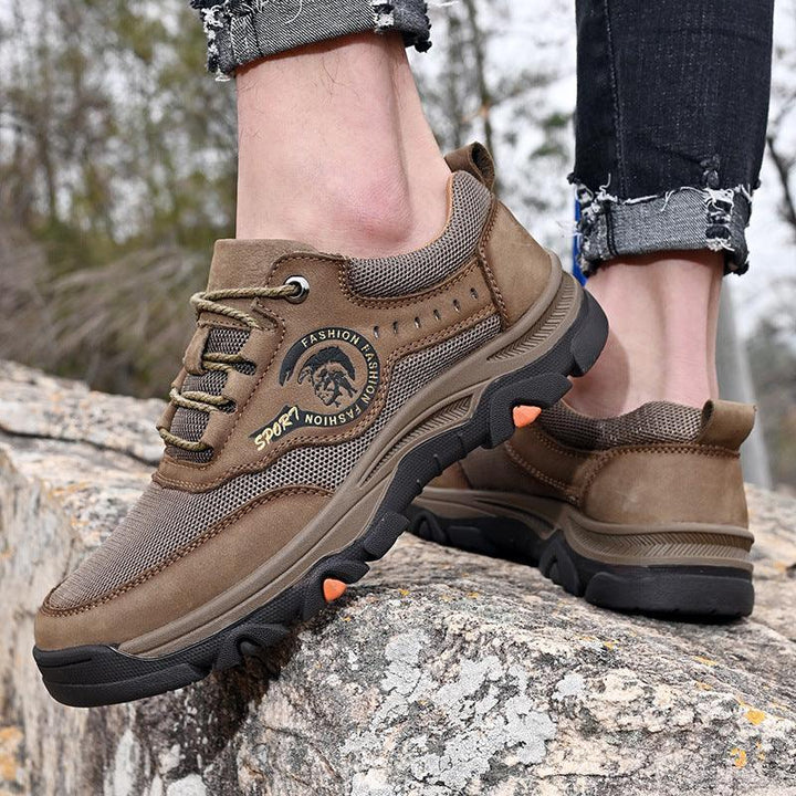 Large Size Outdoor Sports Shoes Men's First Layer Cowhide - Trendha