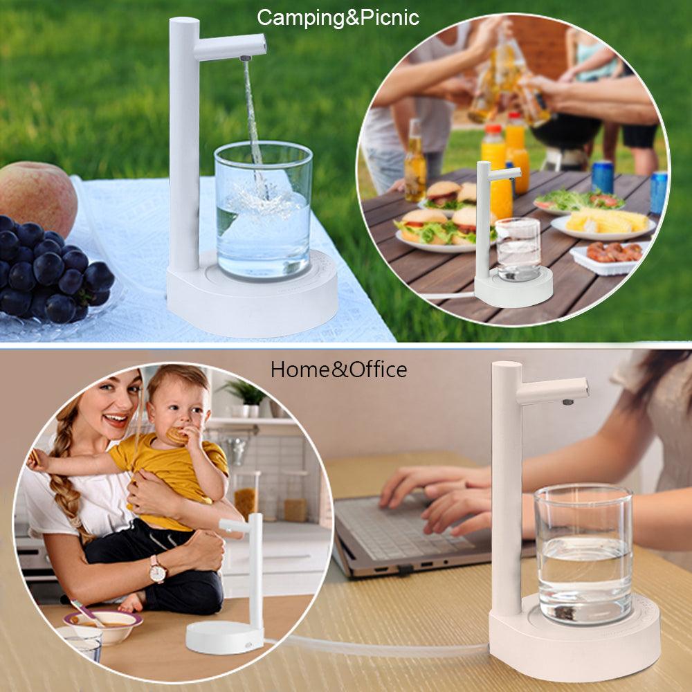 Desk Dispenser Electric Water Gallon Pump Automatic Water Bottle Pump Dispenser Rechargeable Water Pump Dispenser - Trendha