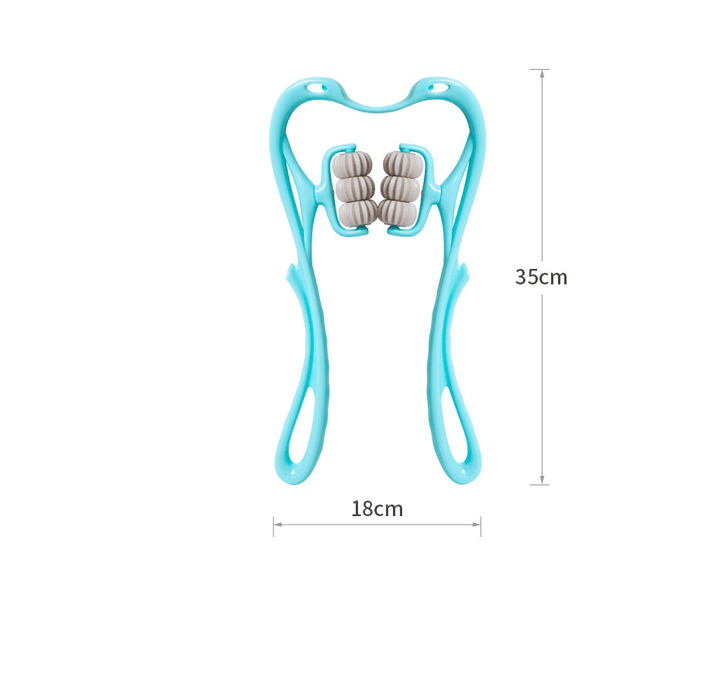 Multifunctional Manual Six-wheel Neck Massager Massage Relieve Roller Massage Tool - Trendha