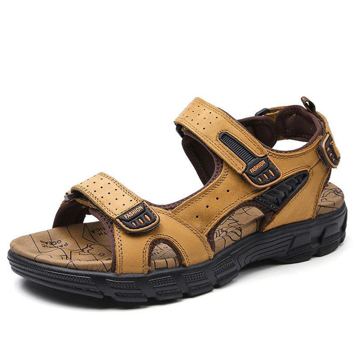 Summer New Leather Sandals Men's Outdoor Leisure Sports Beach Shoes - Trendha