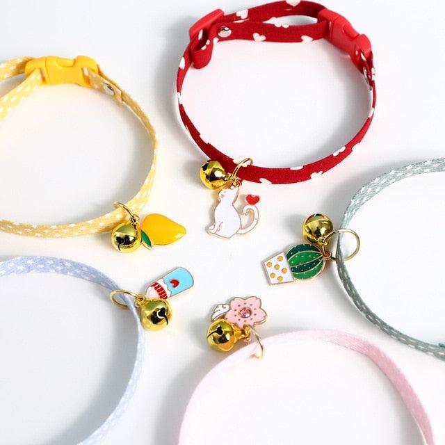 Adjustable Cat Collar with Bell - Trendha