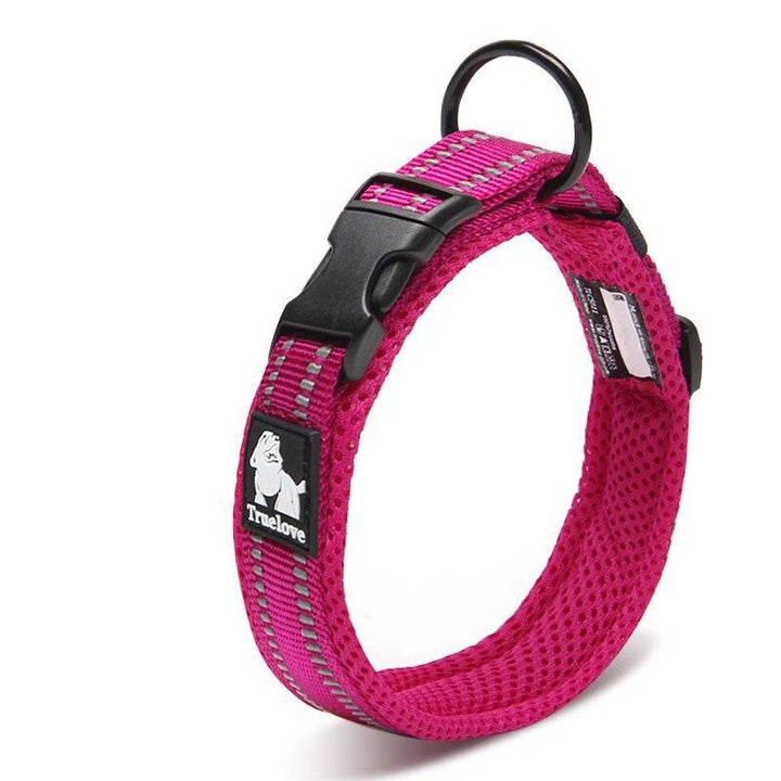 Adjustable Nylon Dog Collars with Reflective Stripes - Trendha