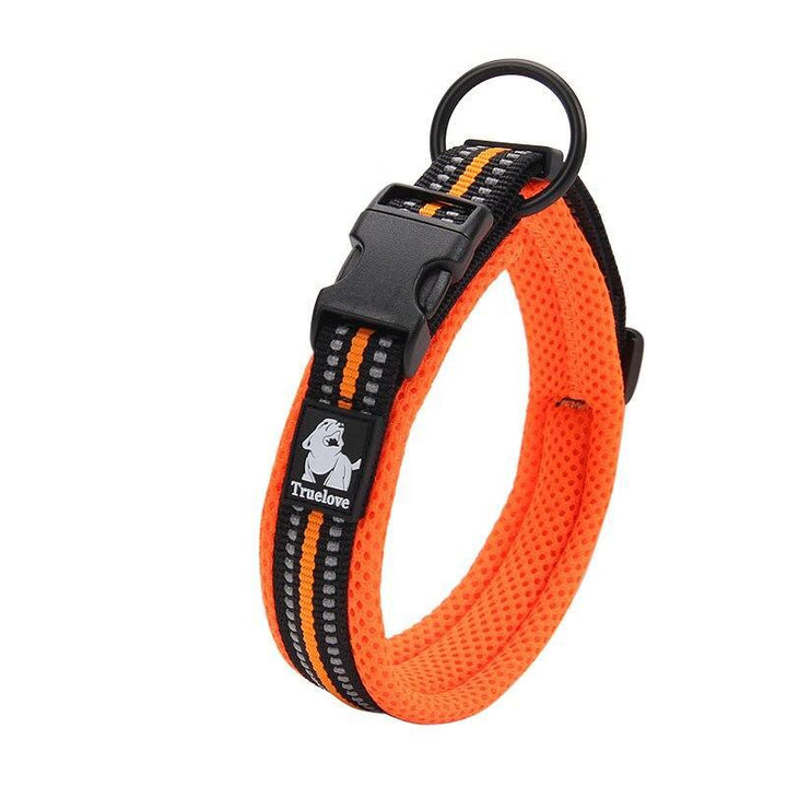 Adjustable Nylon Dog Collars with Reflective Stripes - Trendha