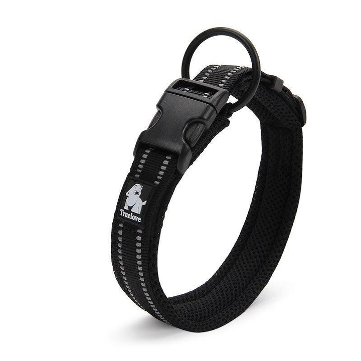 Adjustable Nylon Dog Collars with Reflective Stripes - Trendha