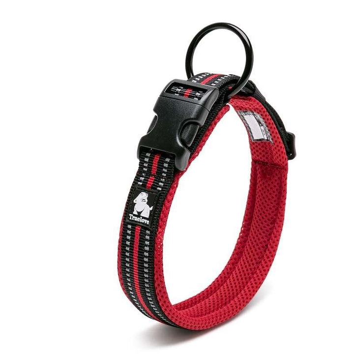 Adjustable Nylon Dog Collars with Reflective Stripes - Trendha