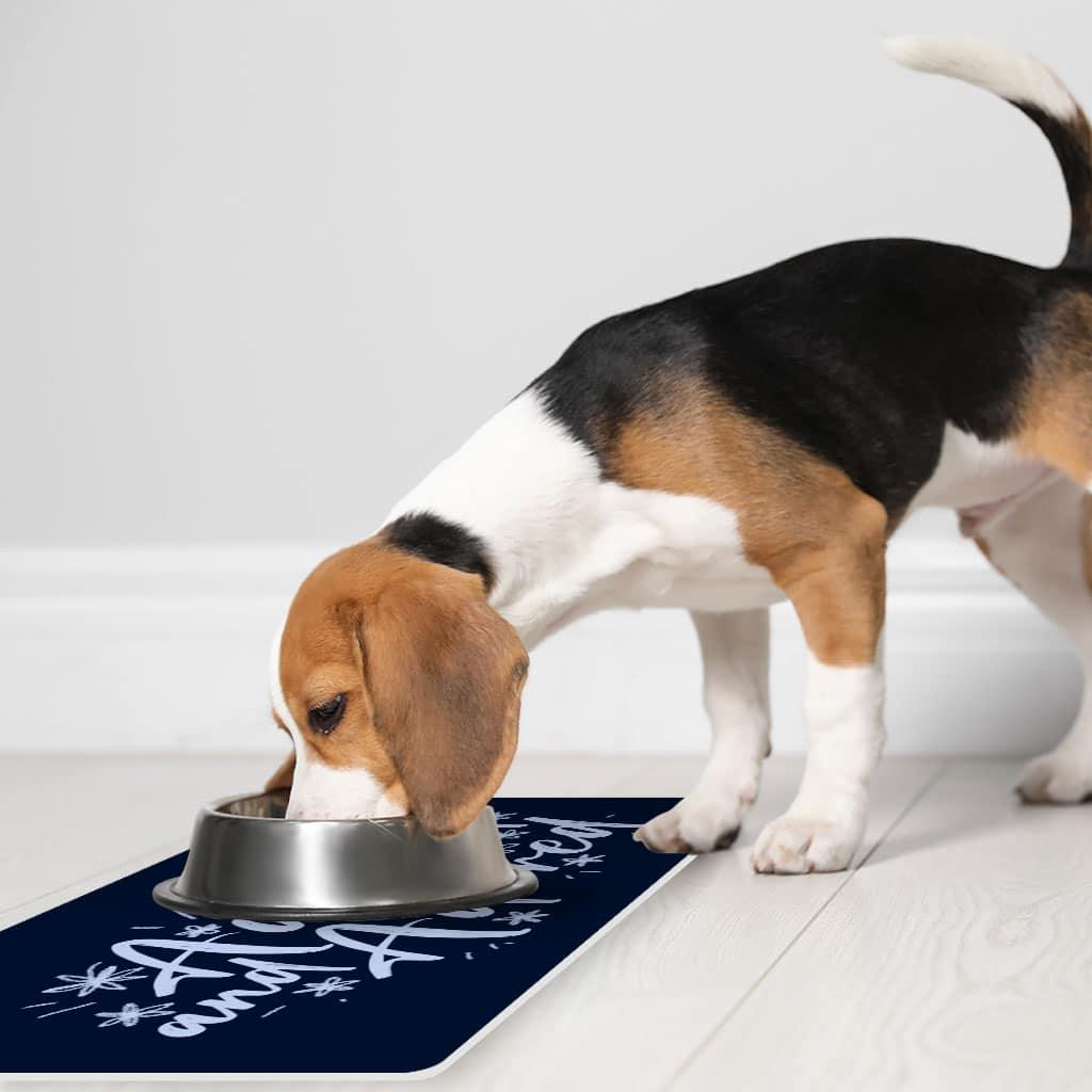 Adopted Pet Food Mat - Cute Anti-Slip Pet Bowl Mat - Trendy Pet Feeding Mat - Trendha