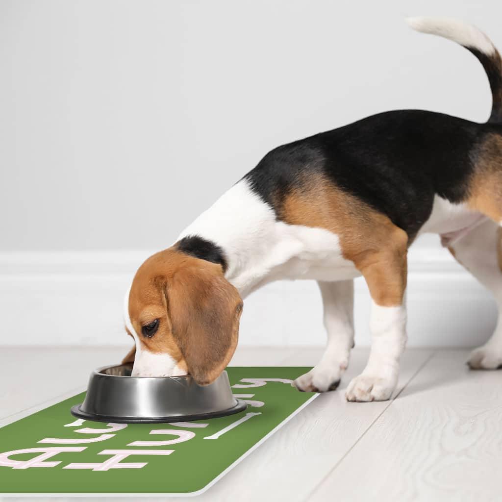 Always Hungry Pet Food Mat - Funny Anti-Slip Pet Bowl Mat - Best Design Pet Feeding Mat - Trendha