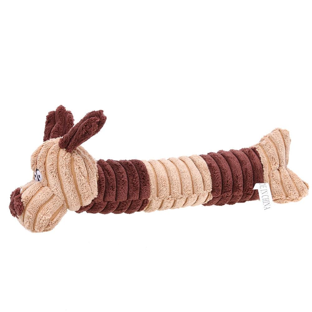 Amusing Dog Shaped Chewing Plush Pet's Toy - Trendha