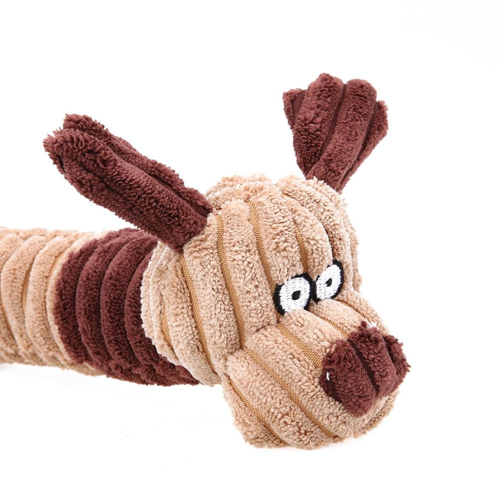 Amusing Dog Shaped Chewing Plush Pet's Toy - Trendha