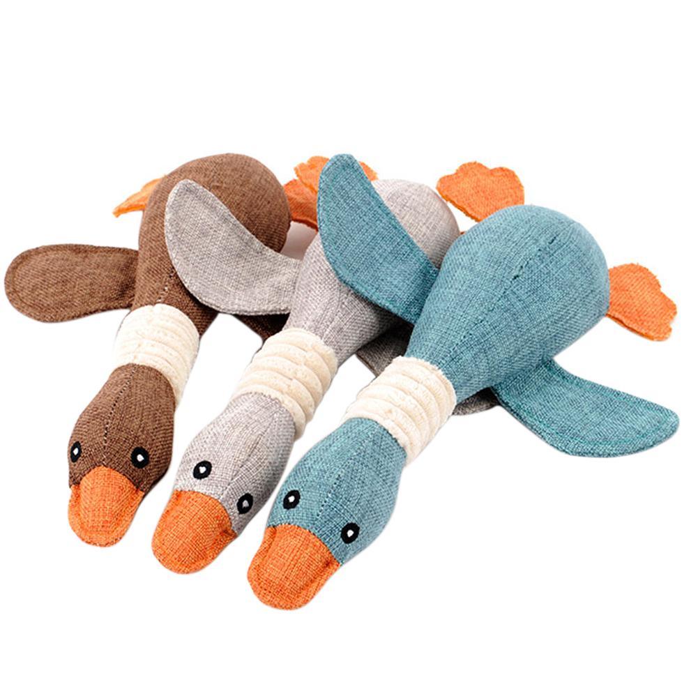 Amusing Dog Shaped Chewing Plush Pet's Toy - Trendha