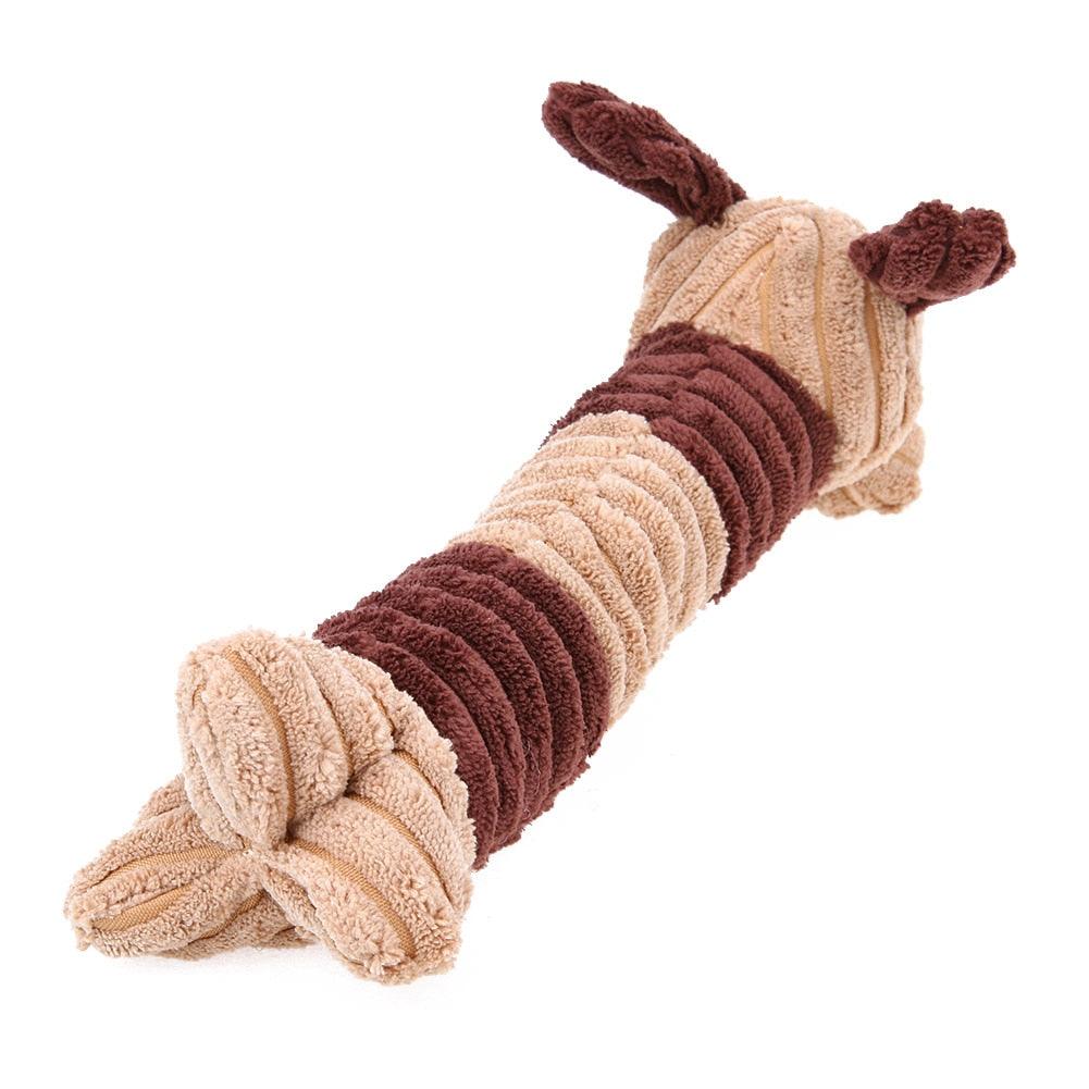 Amusing Dog Shaped Chewing Plush Pet's Toy - Trendha