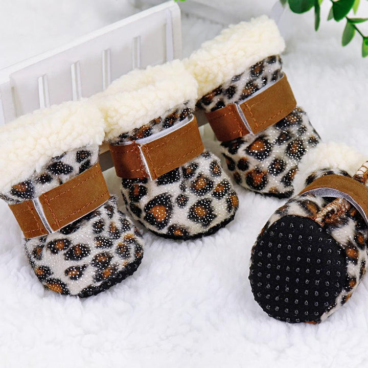Anti-Slip Winter Dog Shoes 4 pcs Set - Trendha