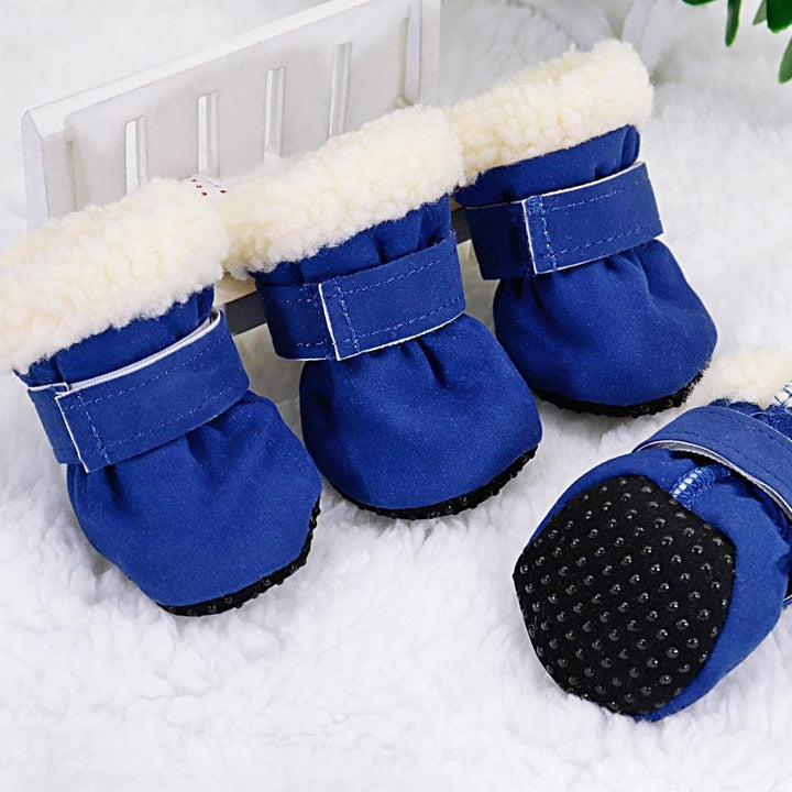 Anti-Slip Winter Dog Shoes 4 pcs Set - Trendha