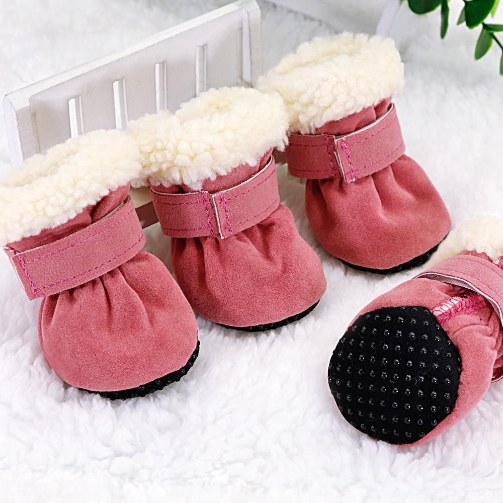 Anti-Slip Winter Dog Shoes 4 pcs Set - Trendha