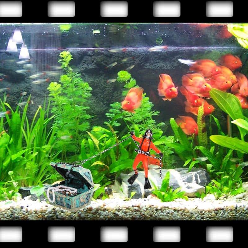 Aquarium Decor Resin Diver - Trendha