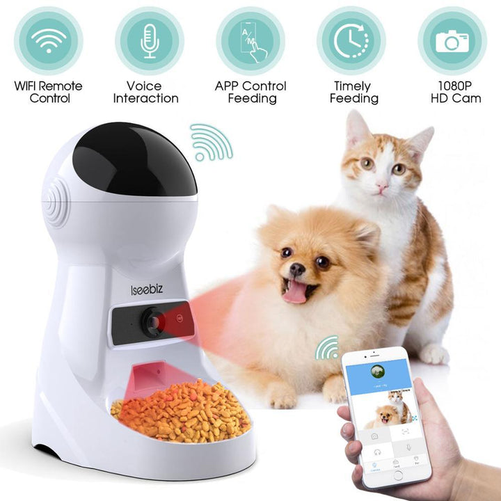 Automatic Pet Feeder with Voice Recording - Trendha
