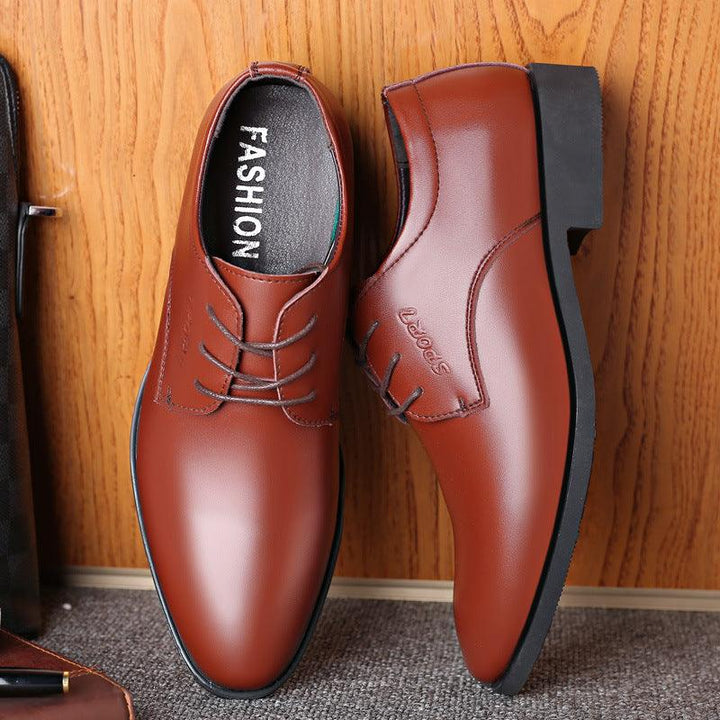 Men's British Korean Style Casual All Match Soft Leather Shoes - Trendha