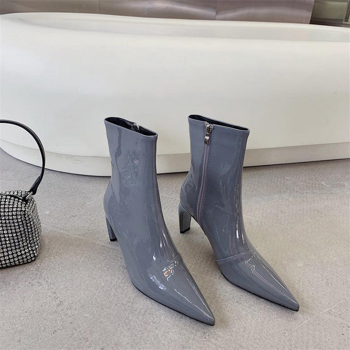 Women's Pointed Toe Stiletto Boots With All-match Temperament - Trendha