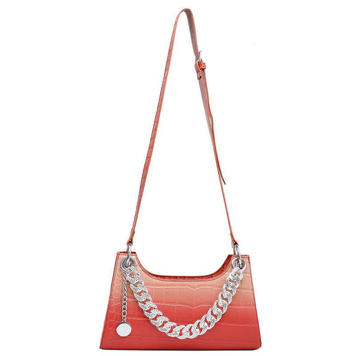 Women's Fashion Stone Pattern Gradient Color Single Shoulder Crossbody Bag - Trendha