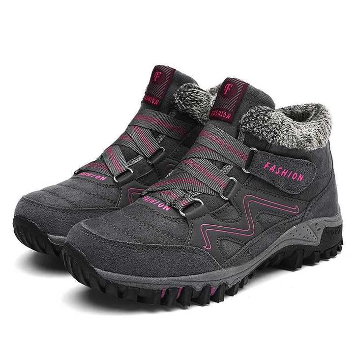 Cotton Shoes Winter Plus Velvet Thickening Outdoor Large Size Sports Running Shoes - Trendha