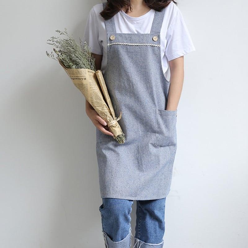 Barista Cafe Linen Long Apron