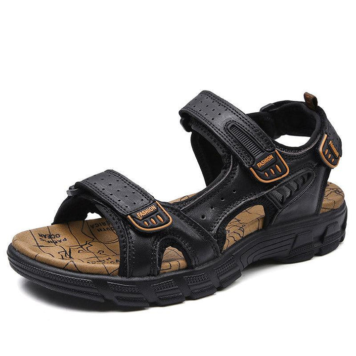 Summer New Leather Sandals Men's Outdoor Leisure Sports Beach Shoes - Trendha