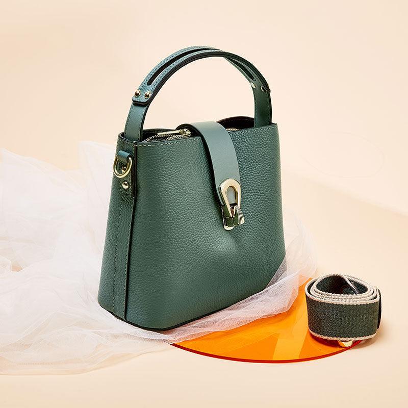 New Fashion All-match First-layer Leather Light Luxury Ladies Messenger Bag - Trendha