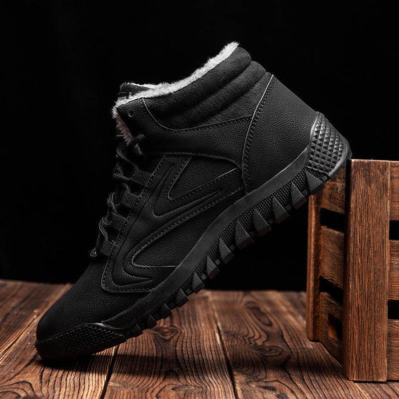 Men's Cotton-Upper Lined High-Top Shoes