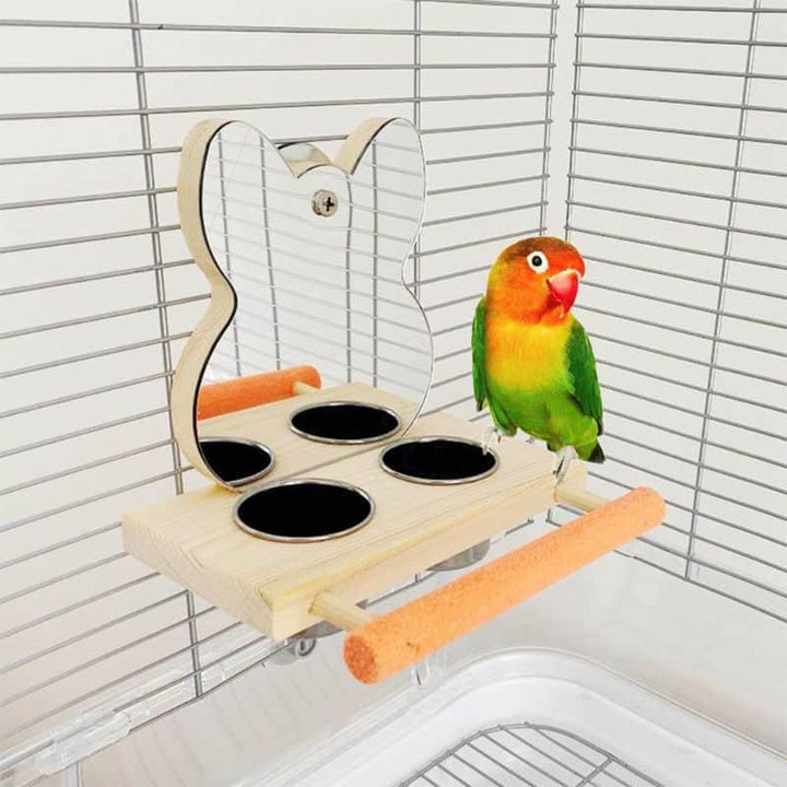 Bird's Feeder with Mirror - Trendha