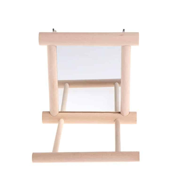 Bird's Mirror Toy with Perch - Trendha