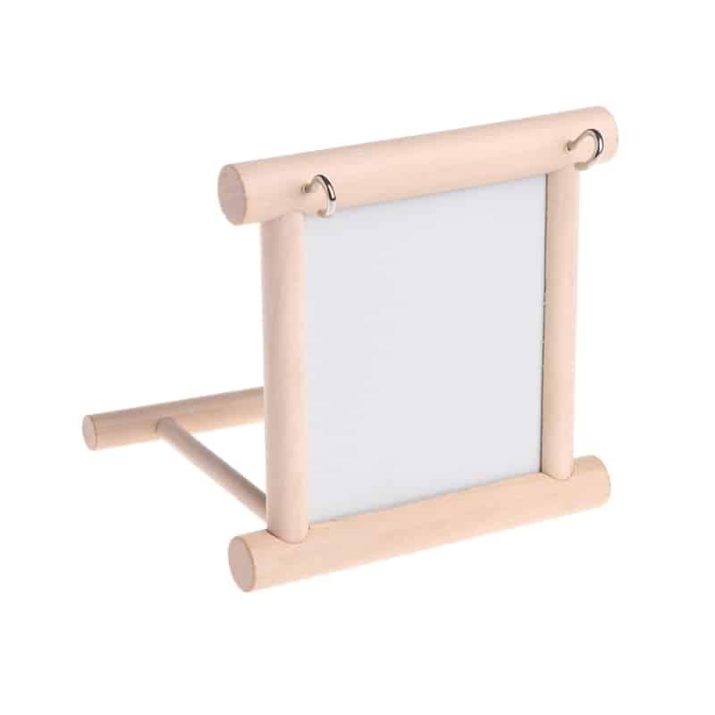 Bird's Mirror Toy with Perch - Trendha