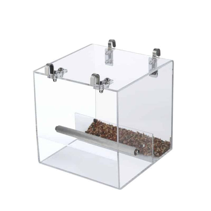 Bird's Trasparent Cube Feeder - Trendha