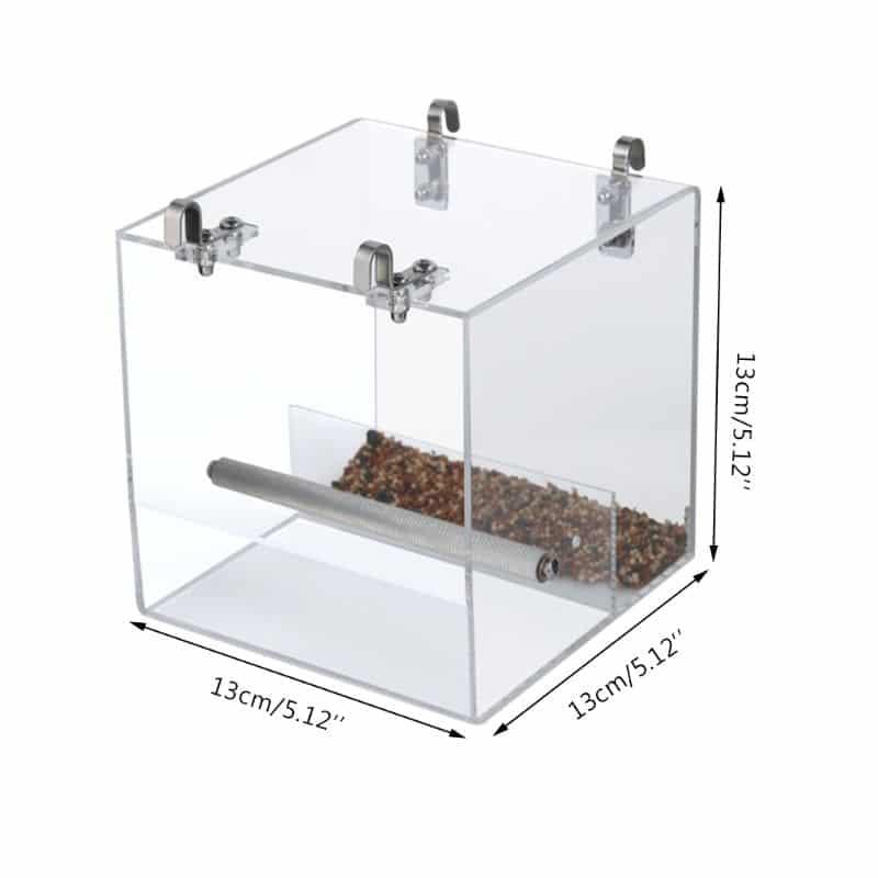 Bird's Trasparent Cube Feeder - Trendha
