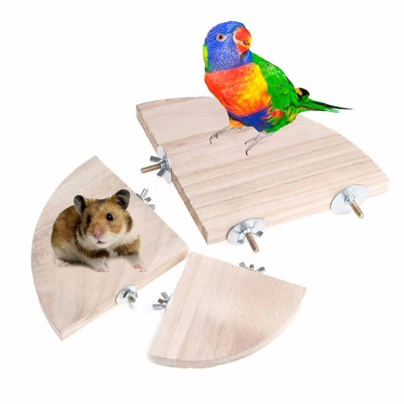 Bird's Wood Platform Stand - Trendha