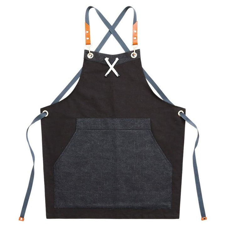 Black Restaurant Barista Apron - Trendha