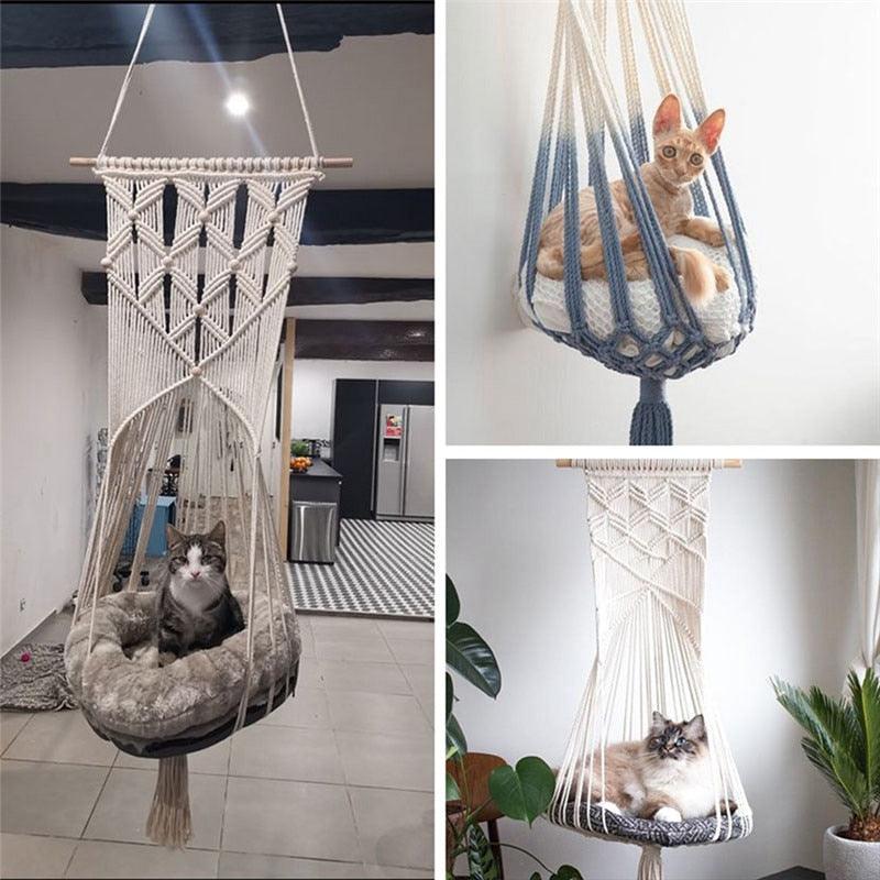 Bohemian Style Cotton Cat Bed Tapestry - Trendha